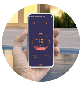 pool heat pump Wi-Fi control mobile app